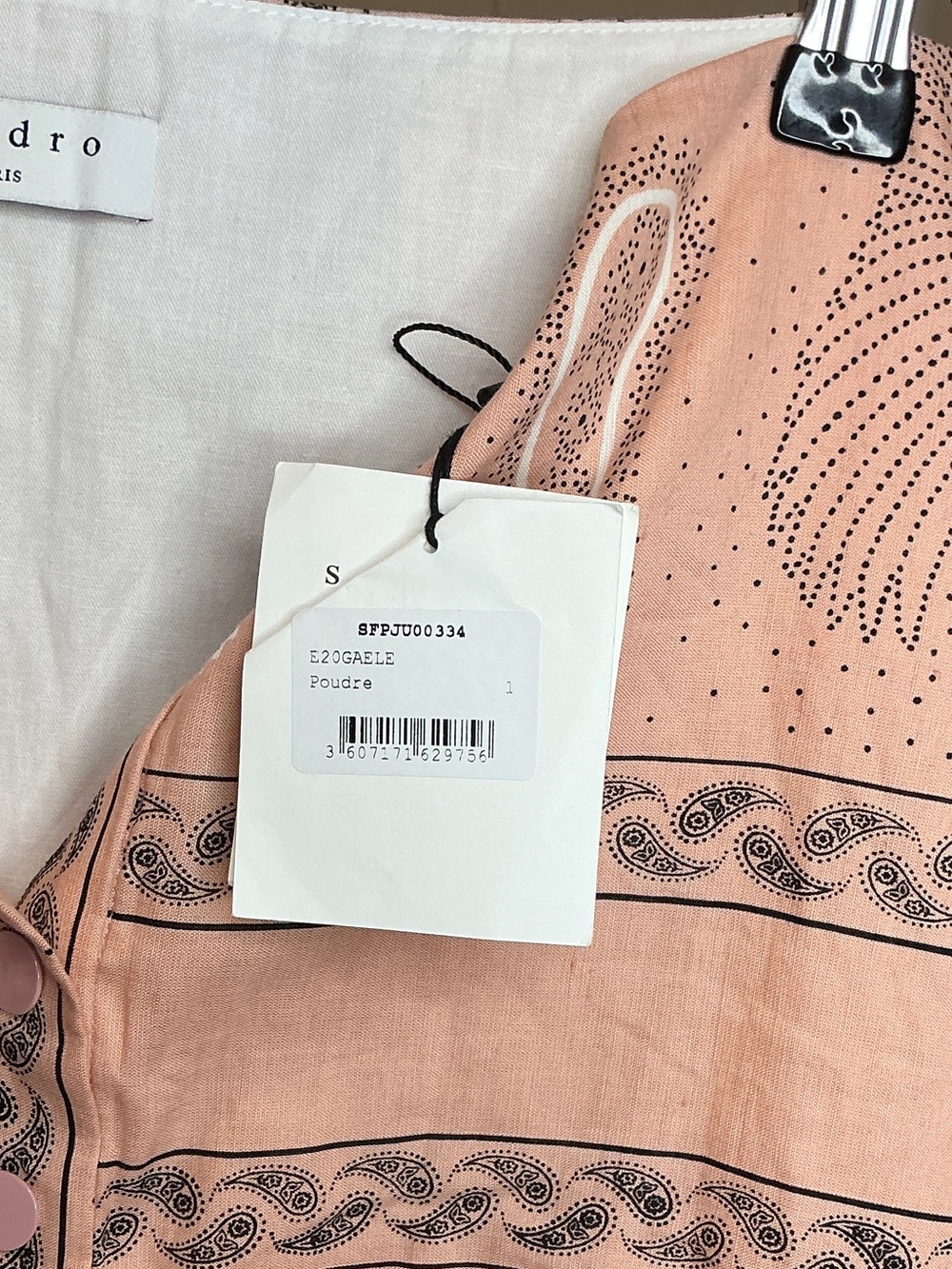 Sandro Pink Paisley Maxi Skirt - Picture 5 of 7